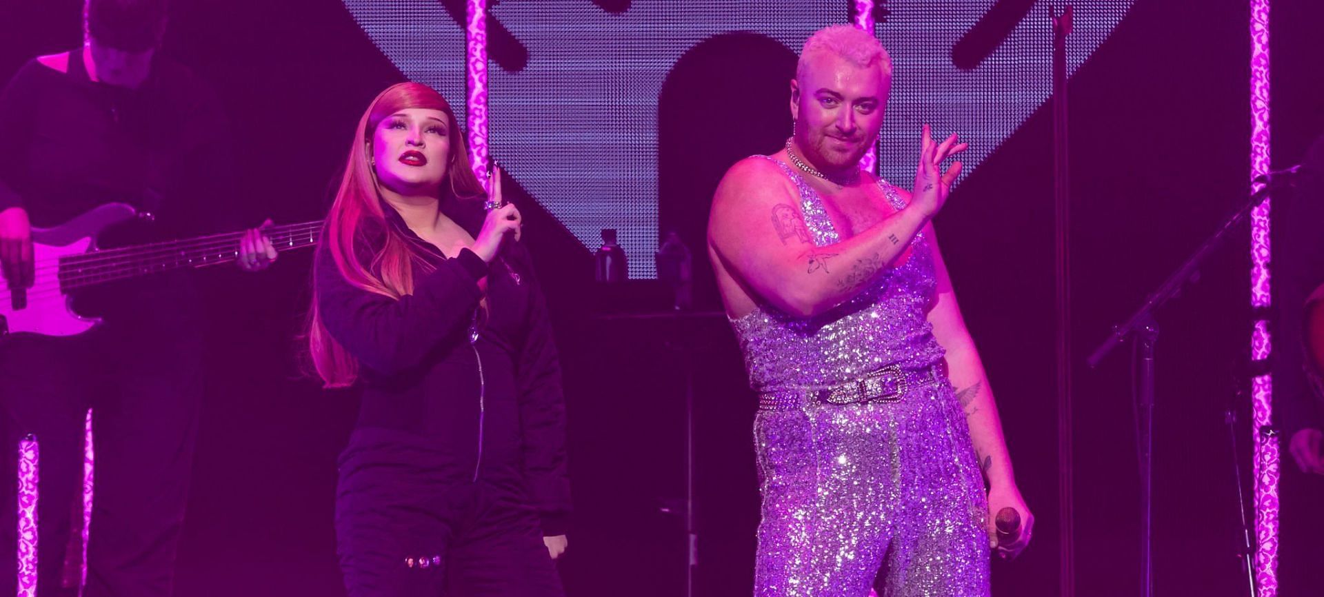 Netizens defend Sam Smith and Kim Petras' 'Unholy' saying the song is about condemning infidilety (Image via Getty Images)